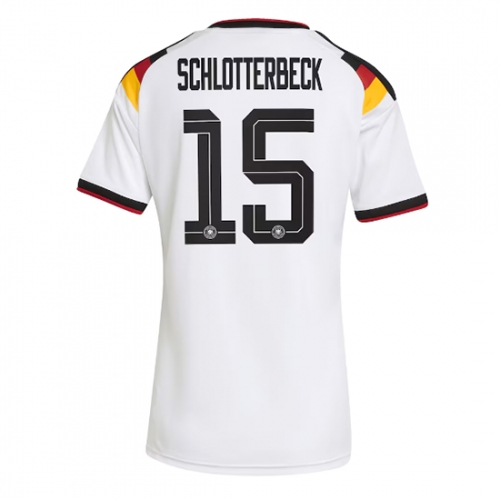 Billige Fotballdrakt Tyskland Nico Schlotterbeck #15 Replika Hjemmedrakt Dame VM 2026 Kortermet Billige Fotballdrakt Tyskland Nico Schlotterbeck #15 Replika Hjemmedrakt Dame VM 2026 Kortermet